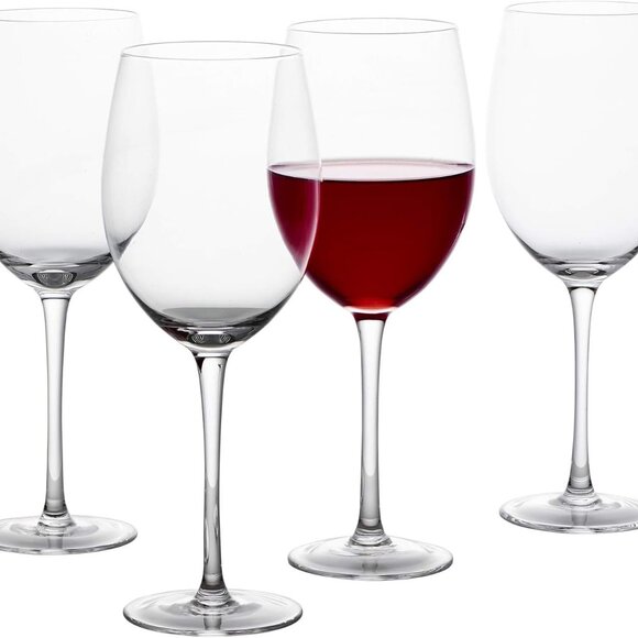 Classic Wine Glasses with Stems l (15oz) l Hand Blown Premium Crystal l Set of 4 - Picture 10 of 10